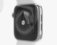 Apple Watch Series 5 44mm Stainless Steel Case with Sport Band 3D-Modell