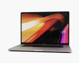 Apple MacBook Pro 16 inch (2019) Silver 3D model