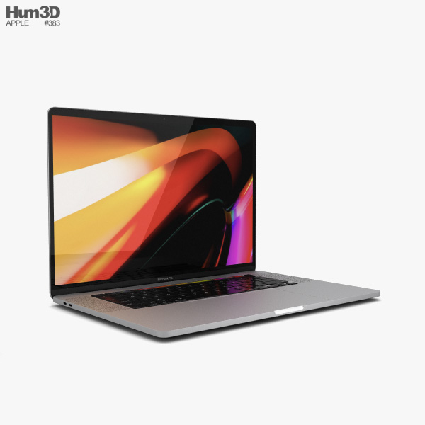 Apple MacBook Pro 16 inch (2019) Silver 3Dモデル download