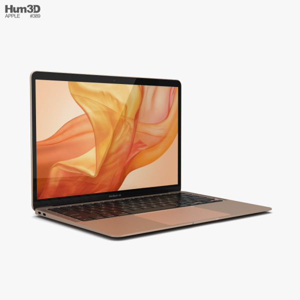 Apple MacBook Air (2020) Gold 3D model