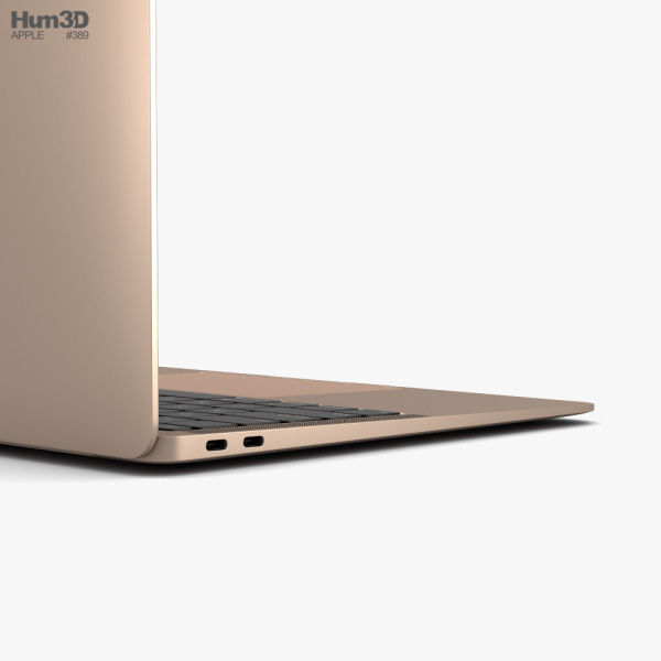 Apple MacBook Air (2020) Gold 3D model - Download Electronics on