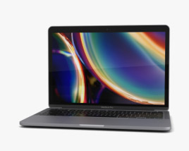 Apple MacBook Pro 13 inch (2020) Space Gray 3D model