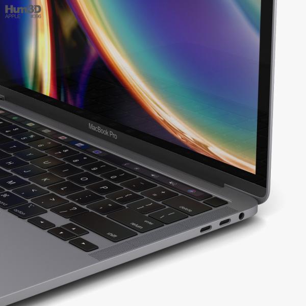 Apple MacBook Pro  inch  Space Gray 3D model   Download