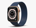Apple Watch Series 6 44mm Aluminum Gold 3Dモデル