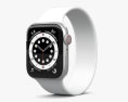 Apple Watch Series 6 44mm Aluminum Silver Modelo 3D