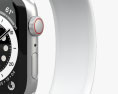Apple Watch Series 6 44mm Aluminum Silver 3D-Modell