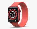 Apple Watch Series 6 44mm Aluminum Red 3D 모델 