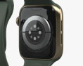 Apple Watch Series 6 44mm Stainless Steel Gold Modelo 3D