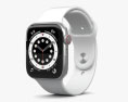 Apple Watch Series 6 44mm Stainless Steel Silver 3D 모델 