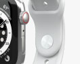 Apple Watch Series 6 44mm Stainless Steel Silver 3d model