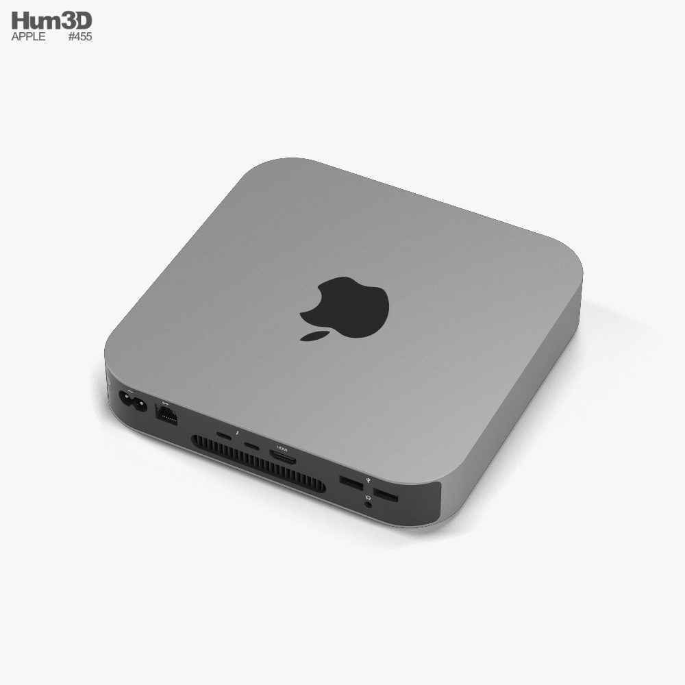 Apple Mac mini 2020 M1 Silver 3D model - Electronics on 3DModels.org