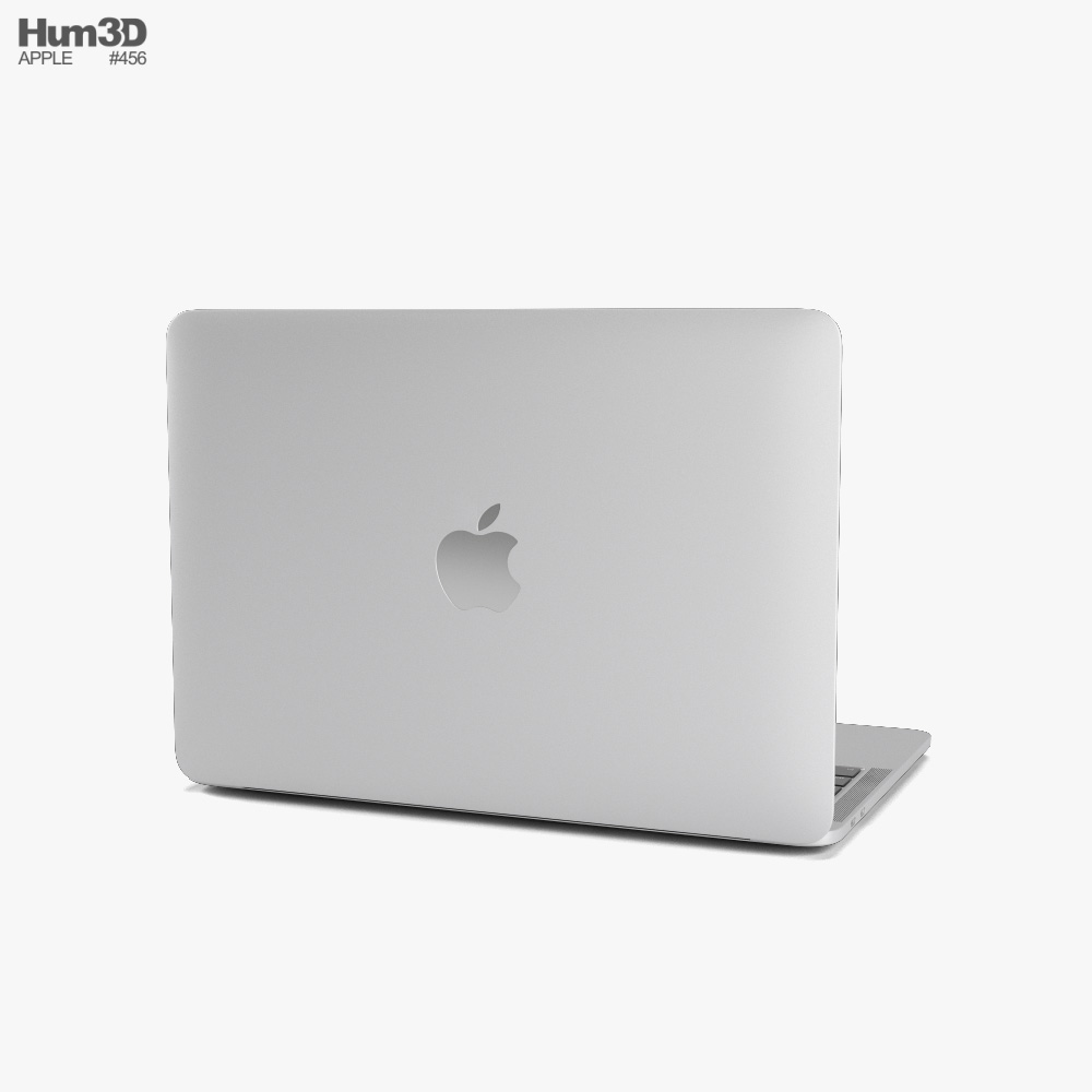 Apple MacBook Pro 13-inch 2020 M1 Silver 3D model - Download
