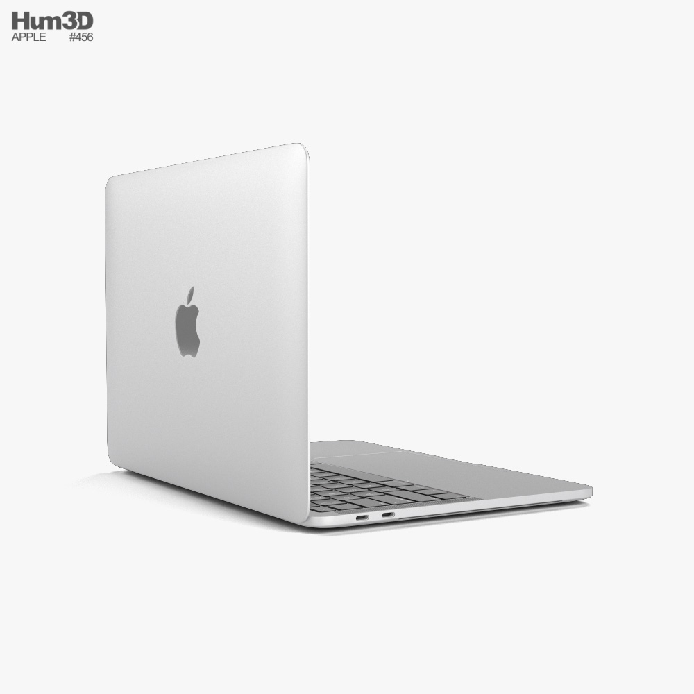 Apple MacBook Pro 13-inch 2020 M1 Silver 3D model