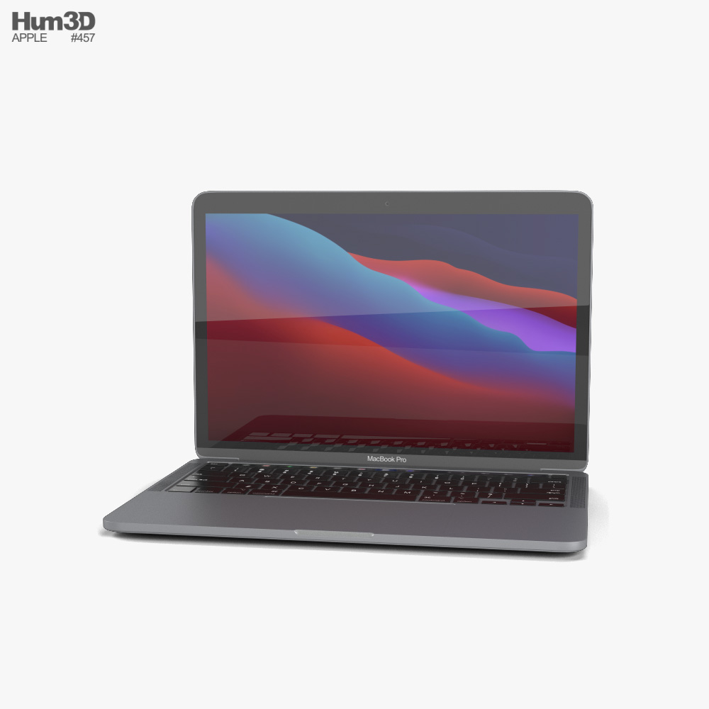 Apple MacBook Pro 13-inch 2020 M1 Space Gray 3D model