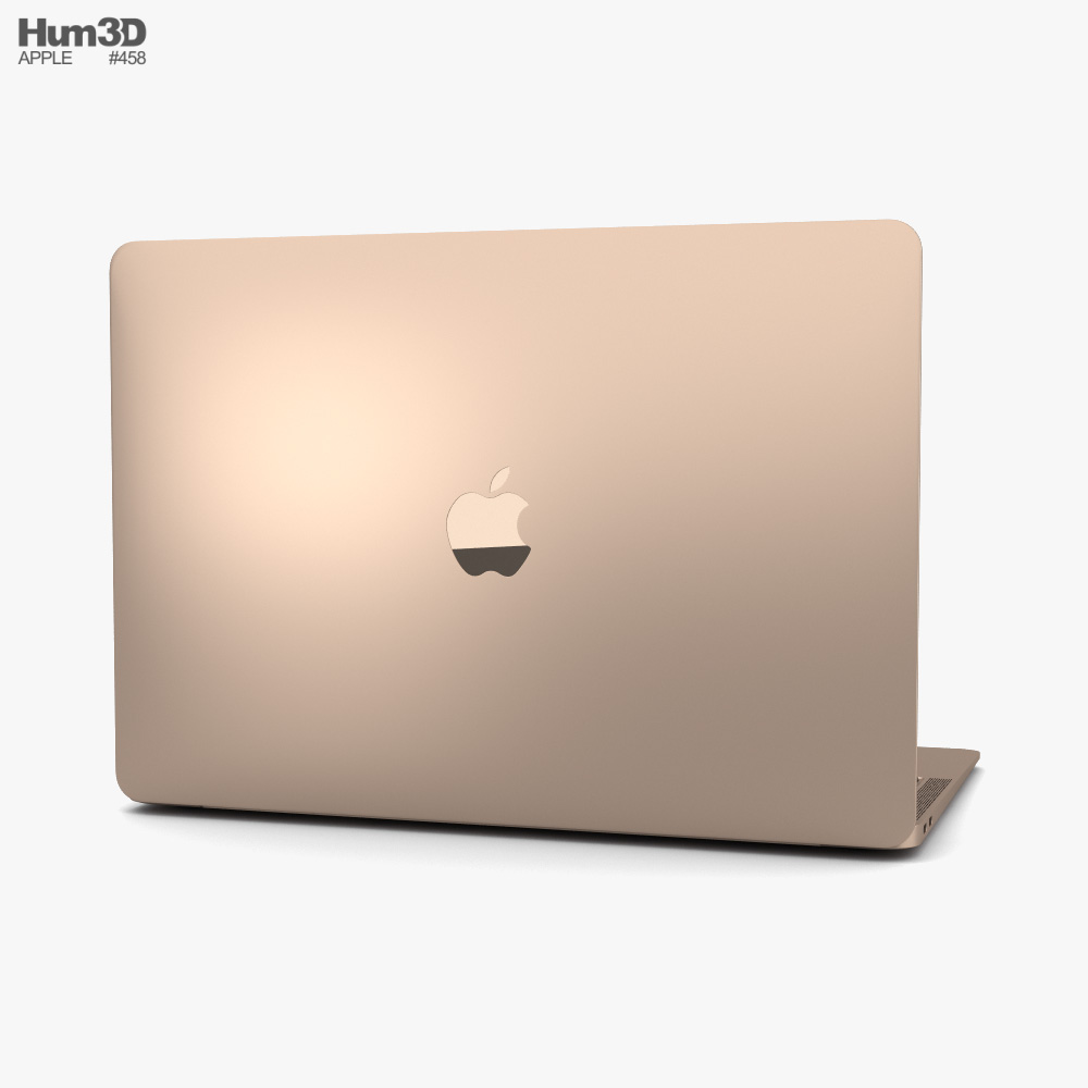 Apple MacBook Air 2020 M1 Gold 3Dモデル ダウンロード