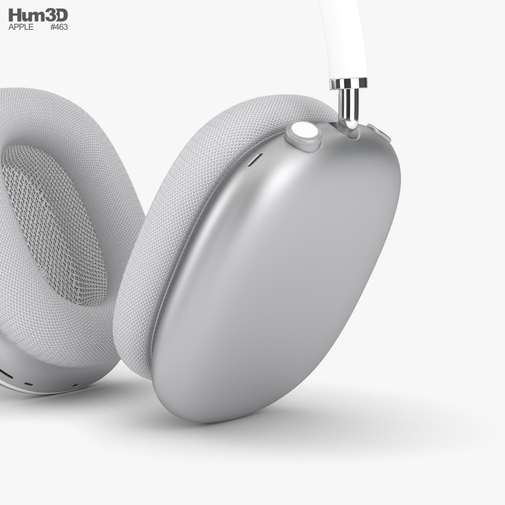 Apple AirPods Max Silver 3D model