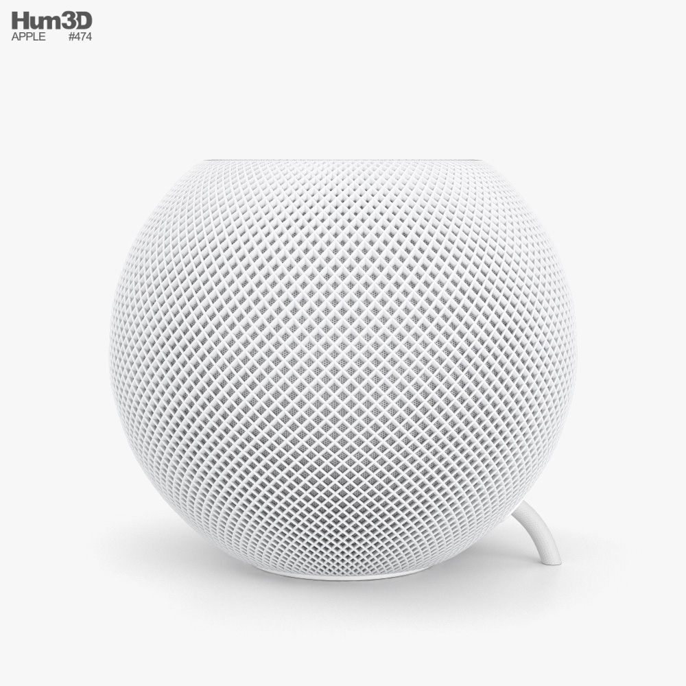 Apple HomePod Mini White 3D model - Download Electronics on