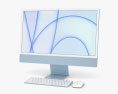 Apple iMac 24-inch 2021 Blue 3D模型