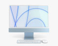 Apple iMac 24-inch 2021 Blue Modèle 3d