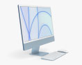 Apple iMac 24-inch 2021 Blue Modello 3D