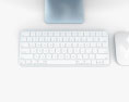 Apple iMac 24-inch 2021 Blue 3D 모델 