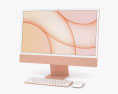 Apple iMac 24-inch 2021 Orange Modèle 3d