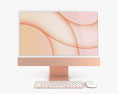 Apple iMac 24-inch 2021 Orange Modello 3D