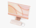 Apple iMac 24-inch 2021 Orange 3D 모델 