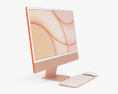 Apple iMac 24-inch 2021 Orange 3D модель