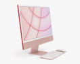 Apple iMac 24-inch 2021 Pink Modèle 3d