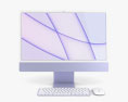 Apple iMac 24-inch 2021 Purple Modèle 3d