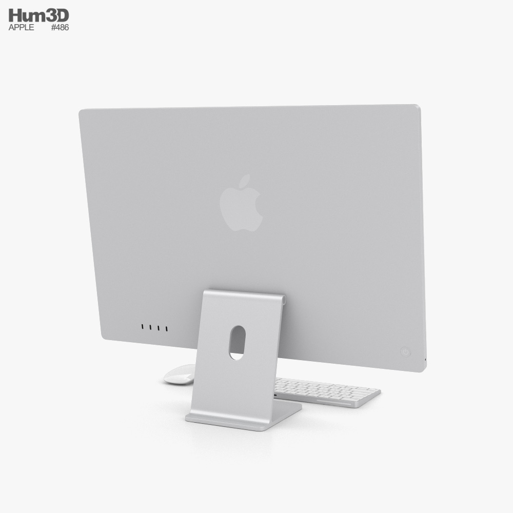 modèle 3D de Apple iMac 24 pouces 2021 Set Toutes Couleurs