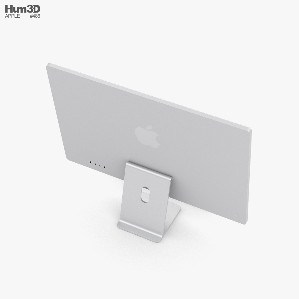 Apple iMac 24-inch 2021 Silver 3Dモデル