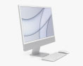 Apple iMac 24-inch 2021 Silver 3d model