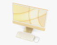 Apple iMac 24-inch 2021 イエロー 3Dモデル