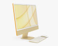 Apple iMac 24-inch 2021 Yellow 3D модель