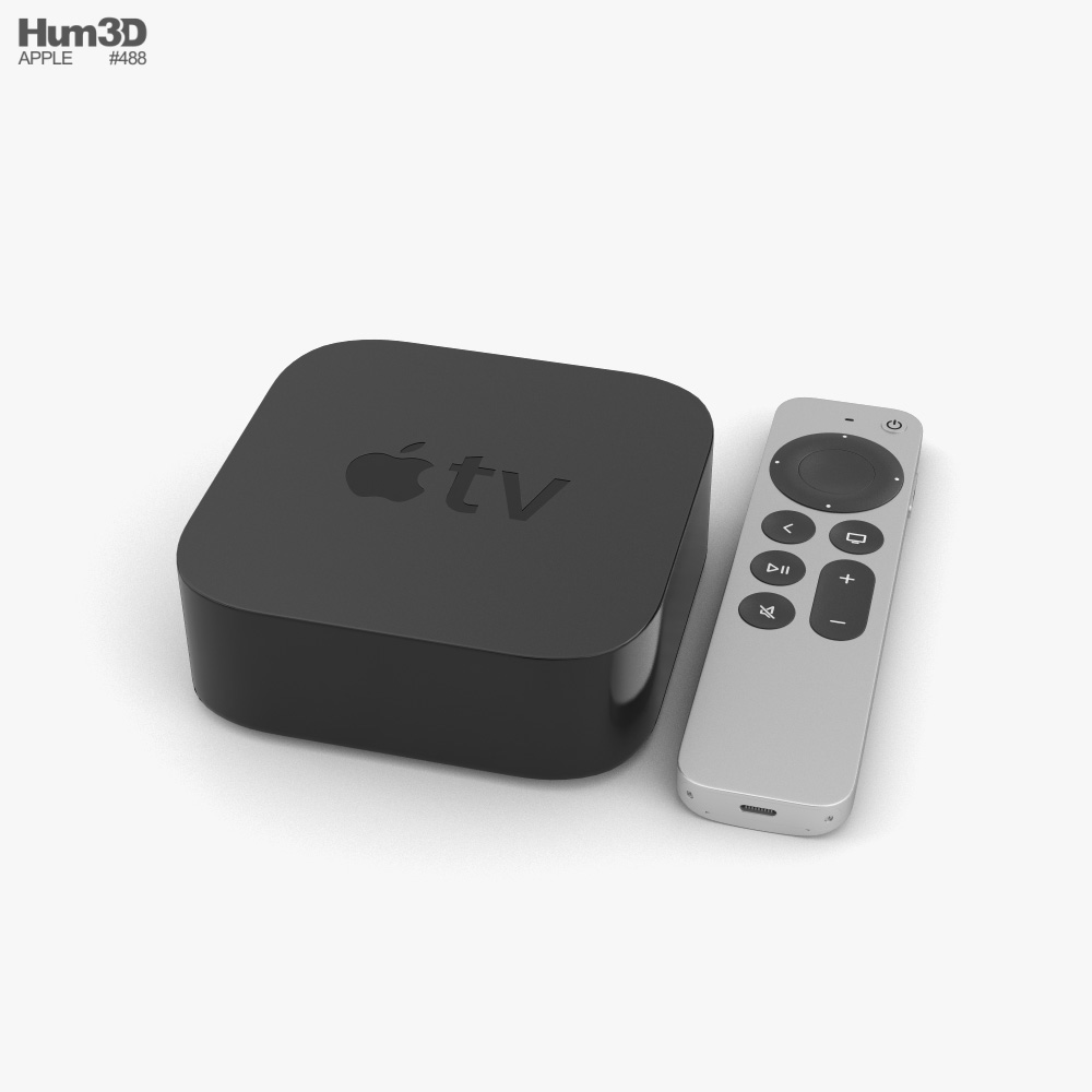Apple TV 4K 2021 3D model