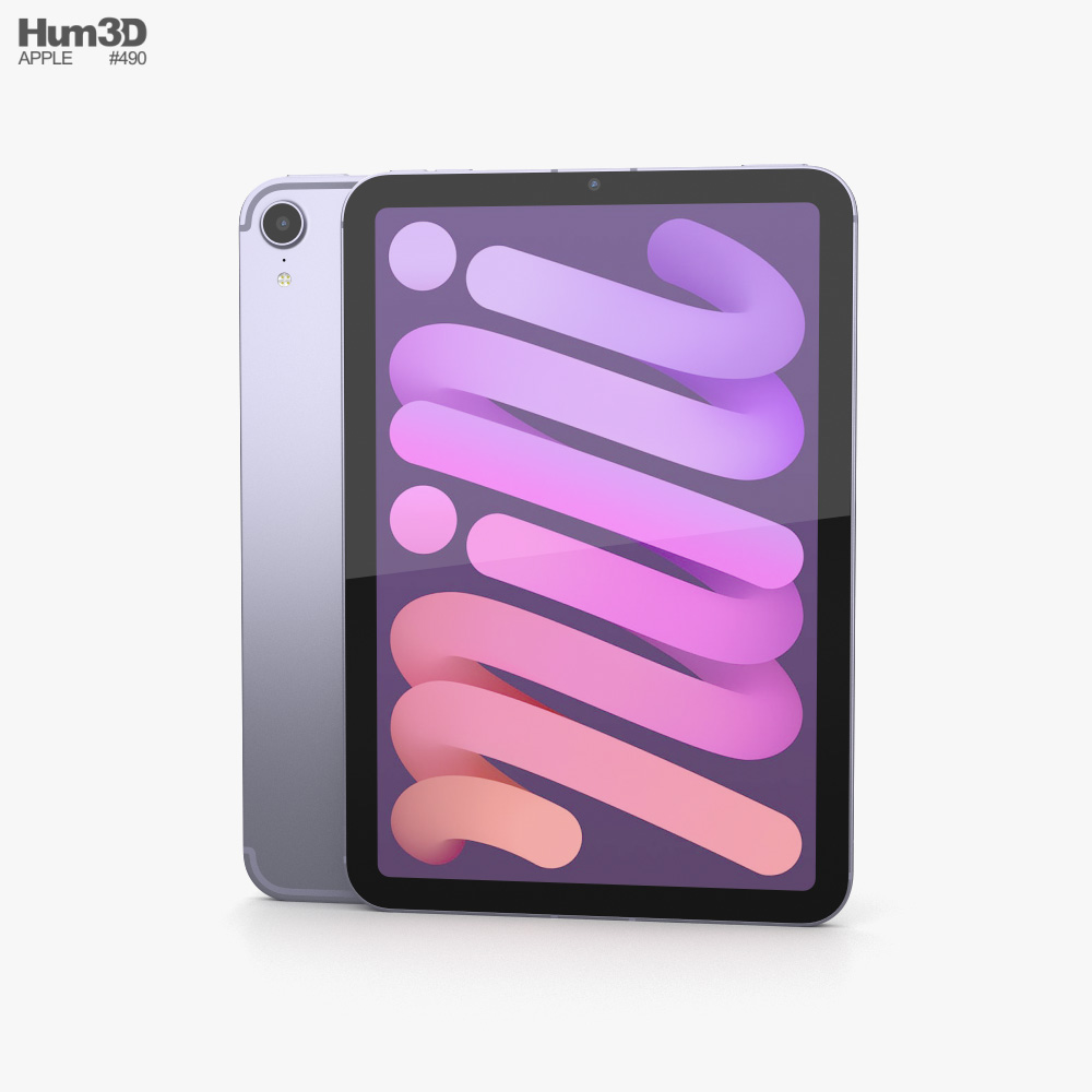 Apple iPad mini (2021) Purple 3D модель