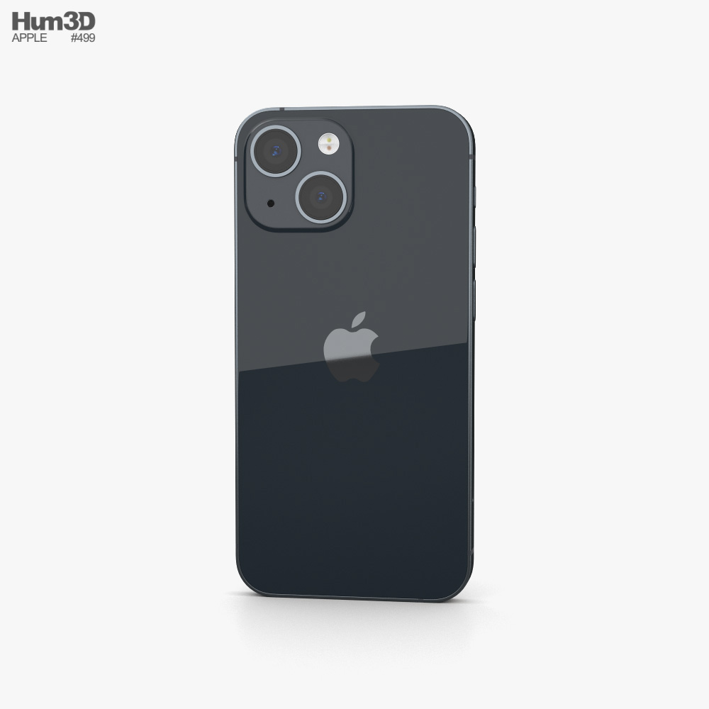 Apple iPhone 13 mini Midnight 3D модель - Скачать Электроника на  3DModels.org