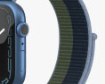 Apple Watch Series 7 41mm Blue Aluminum Case with Sport Loop 3D模型