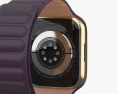 Apple Watch Series 7 41mm Gold Stainless Steel Case with Leather Link 3D模型