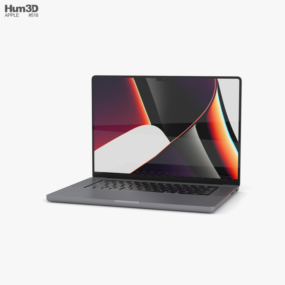 Apple MacBook Pro 2021 16-inch Space Gray 3D model
