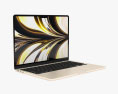 Apple MacBook Air M2 2022 Starlight 3Dモデル
