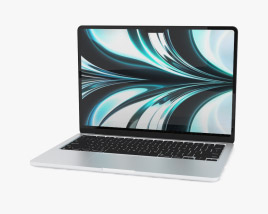 Apple MacBook Air M2 2022 Silver 3D model