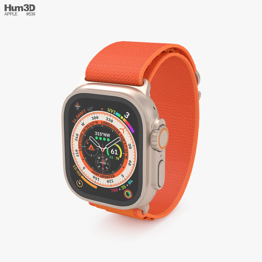 Apple Watch Ultra Alpine Loop 3D模型