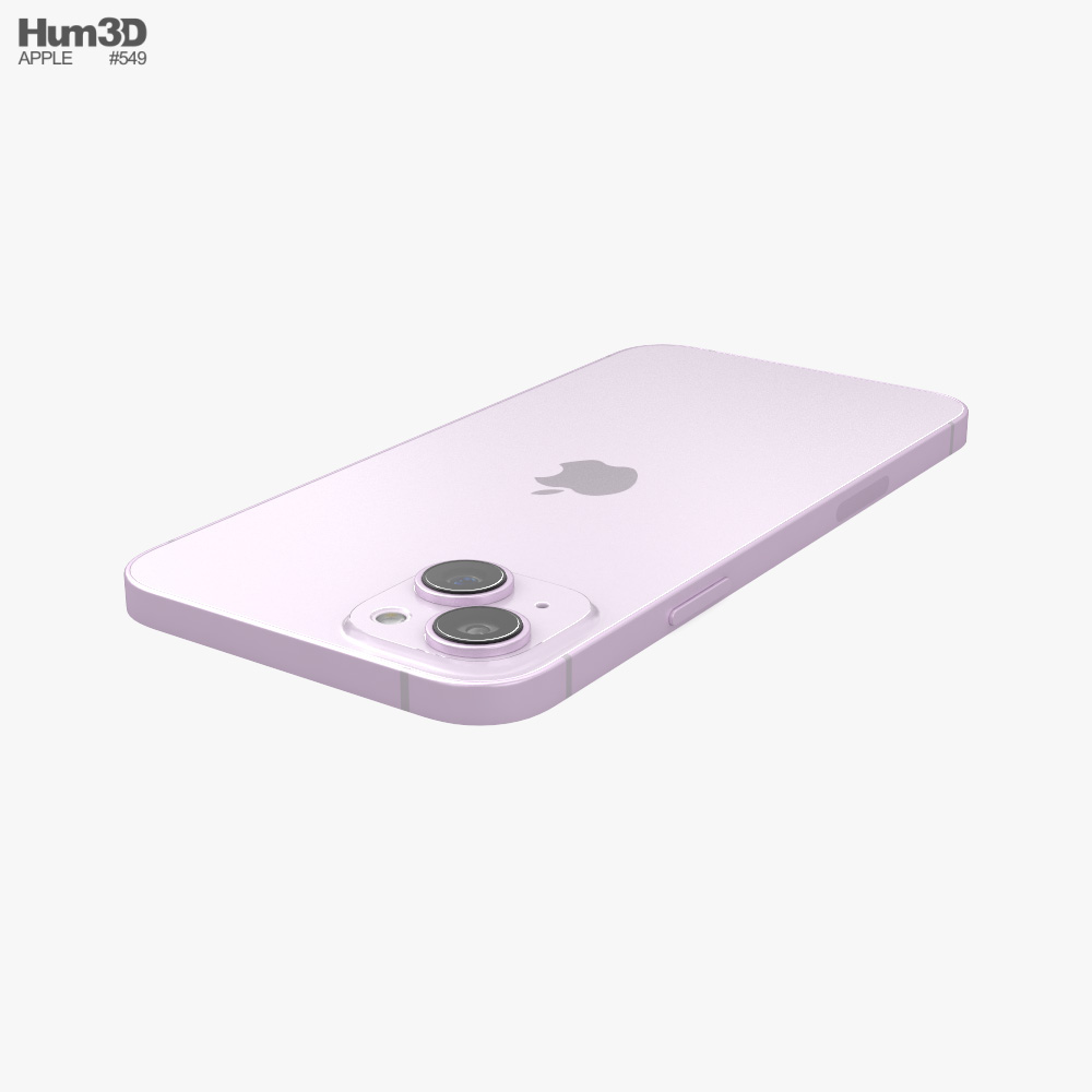 Apple iPhone 14 Plus Purple 3D model