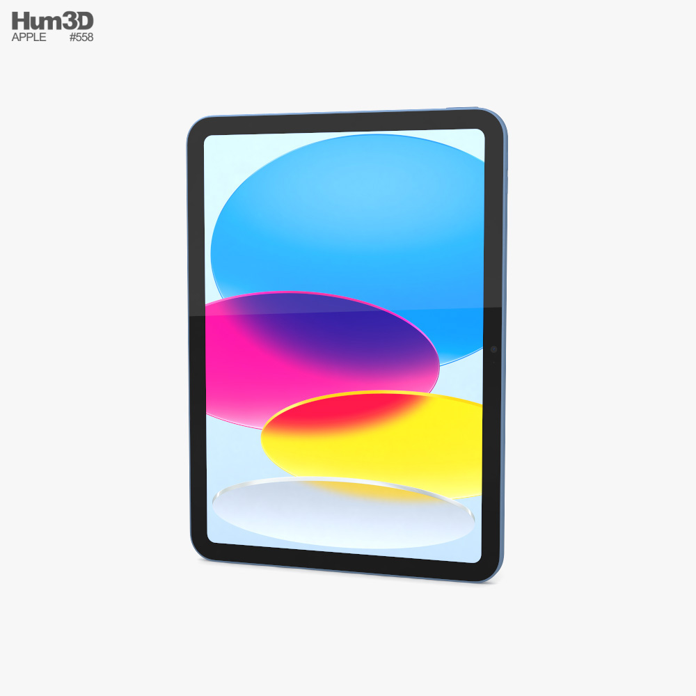 Apple iPad 10th Generation Blue 3D-Modell