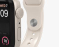 Apple Watch SE 2022 40mm Starlight Aluminum Modello 3D