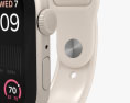 Apple Watch SE 2022 44mm Starlight Aluminum 3D模型