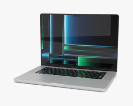 Apple MacBook Pro 2023 16 inch Silver 3D model